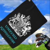 Golfing United Kingdom, britisches Wappen /Flag Golfhandtuch