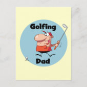 Golfing Vater Tshirts und Geschenke Postkarte (Vorderseite)