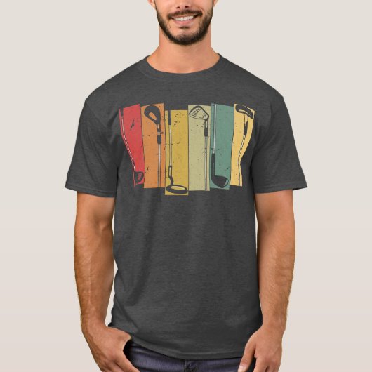 Golfing Vintage Golf Player T-Shirt (Vorderseite)