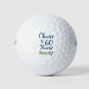 Golfjubiläum bis 60 Jahre 60. Geburtstagsgolfer Golfball
