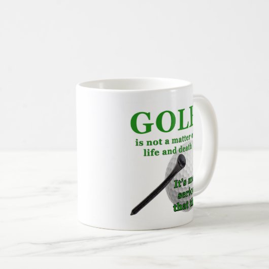 Golfkaffee-Tasse Kaffeetasse (VorderseiteRechts)