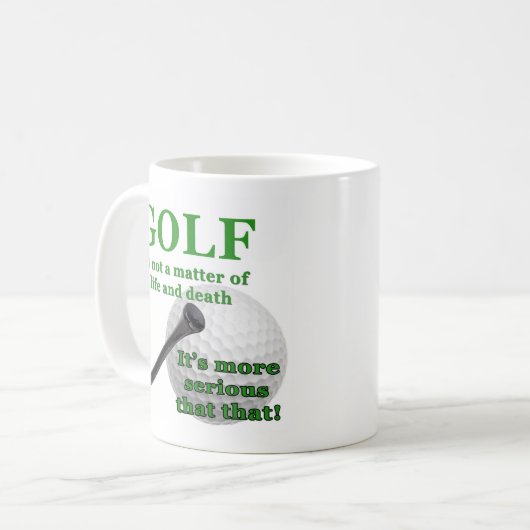 Golfkaffee-Tasse Kaffeetasse (Vorderseite Links)