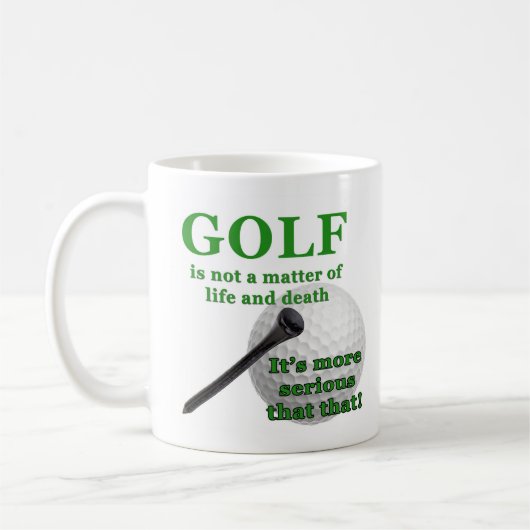 Golfkaffee-Tasse Kaffeetasse (Links)