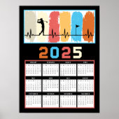 Golfkalender 2025 poster (Vorne)