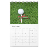 Golfkalender mit Golfball auf grünem Gras Kalender (Jan 2027)