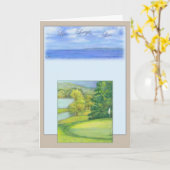 Golfkarte des Vaters Karte (Gelbe Blume)