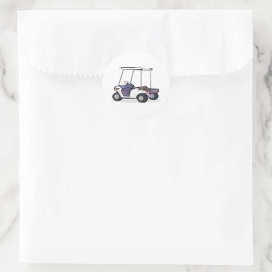 Golfkartographie Runder Aufkleber (Tasche)