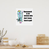 Golfkatze Poster (Küche)