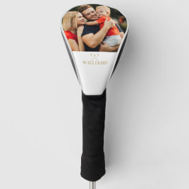 Golfklubs mit personalisiertem Foto und Goldene Na Golf Headcover