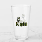 Golfklubs mit Word Golf, Glas (Vorderseite)