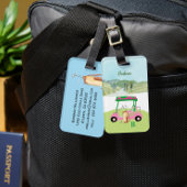 Golfklubs Monogram Name Gepäckanhänger