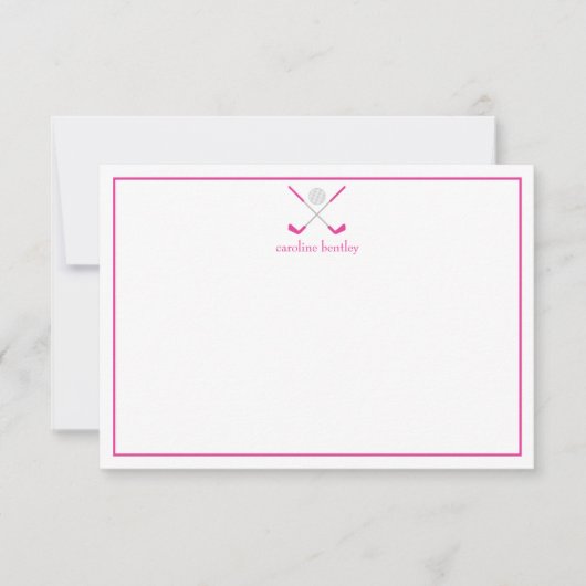 Golfklubs und Personalisierte Mitteilungskarten (Vorderseite)