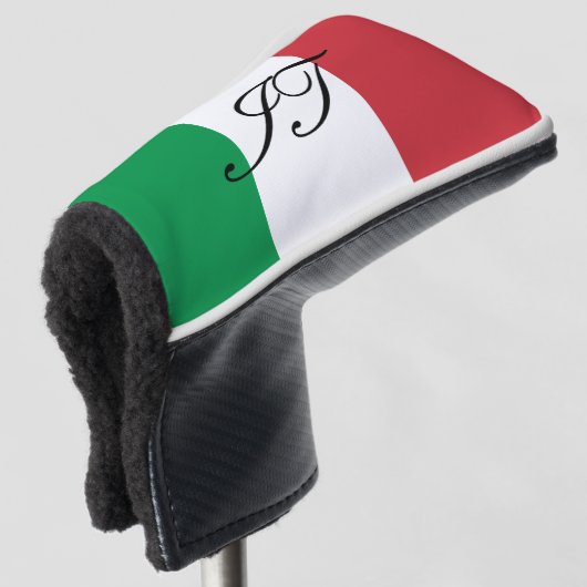 GOLFkopf-Putterabdeckung der italienischen Flagge Golf Headcover (3/4 Vorderseite)