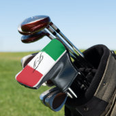 GOLFkopf-Putterabdeckung der italienischen Flagge Golf Headcover (In Situ)