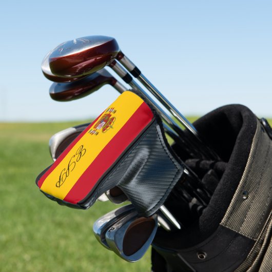 Golfkopf-Putterabdeckung der spanischen Flagge mit Golf Headcover (In Situ)