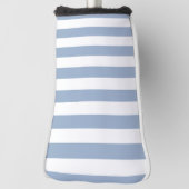 Golfkopfabdeckung Blau-Weiß gestreift Golf Headcover (Rotieren 90)