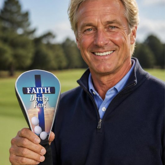 Golfkopfabdeckung Faith Drives Far Golf Headcover