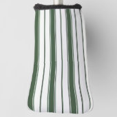 Golfkopfabdeckung Grün-Weiß gestreift Golf Headcover (Rotieren 90)