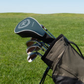 Golfkopfabdeckung | Modernes einfaches Monogramm Golf Headcover (In SItu)