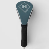 Golfkopfabdeckung | Modernes geometrisches Monogra Golf Headcover (Vorderseite)