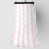 Golfkopfabdeckung Rosa & Weiß gestreift Golf Headcover (Rotieren 90)
