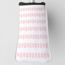 Golfkopfabdeckung Rosa & Weiß Quadratisch Golf Headcover