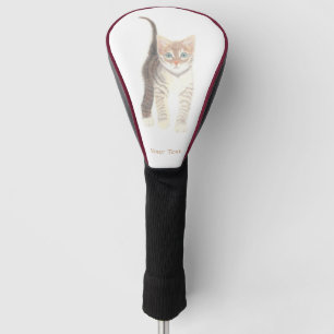 Golfkopfabdeckung Tabby-Kätzchen Golf Headcover