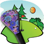 GOLFKOPFDECKE - Blumenrosa Blumenmuster Golf Headcover