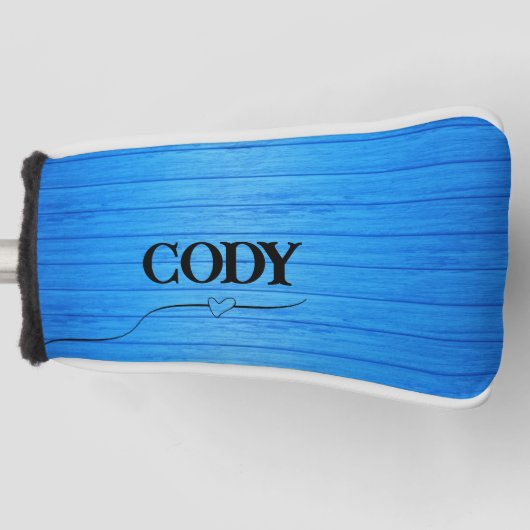 Golfkopfschutz Blau Golf Headcover (Vorderseite)