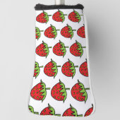 Golfkopfschutz Erdbeeren Obst Golf Headcover (Rotieren 90)