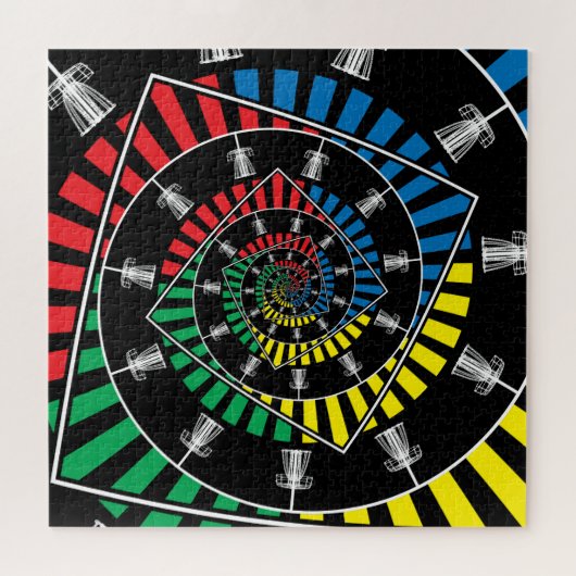 Golfkörbe mit unendlicher Festplatte Puzzle (Horizontal)