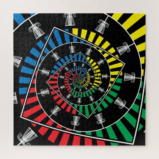 Golfkörbe mit unendlicher Festplatte Puzzle (Vertikal)