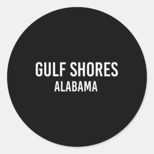 Golfküste Alabama Al Usa Patriotic Vintag Sport Runder Aufkleber