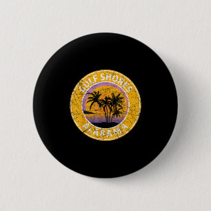 Golfküste Alabama Al Vintag Retro 80er Summer Tr Button