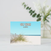 Golfküste Alabama Beach Postkarte (Stehend Vorderseite)