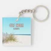 Golfküste Alabama Beach Schlüsselanhänger (Rückseite)