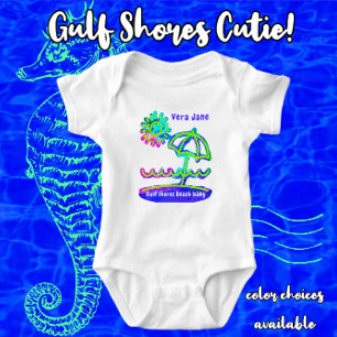Golfküste Alabama Beach Sonnenschirm Baby Strampler
