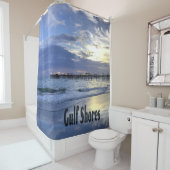 Golfküste Alabama Beach Sunrise Pier Duschvorhang (Beispiel)