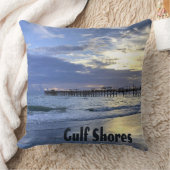 Golfküste Alabama Beach Sunrise Pier Kissen (Decke)