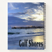 Golfküste Alabama Beach Sunrise Pier Notizblock (Rückseite)