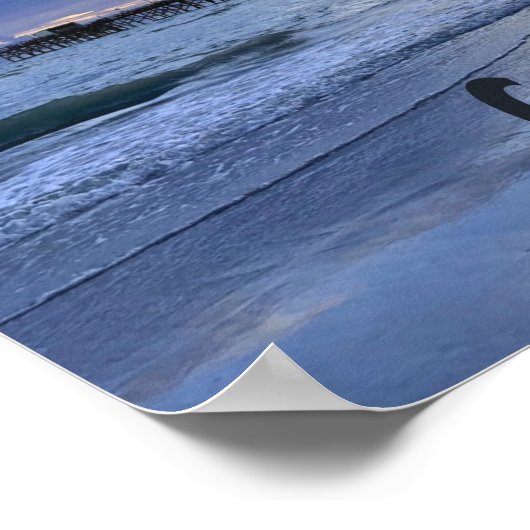 Golfküste Alabama Beach Sunrise Pier Poster (Ecke)