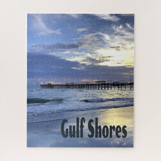 Golfküste Alabama Beach Sunrise Pier Puzzle (Vertikal)