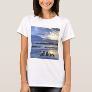 Golfküste Alabama Beach Sunrise Pier T-Shirt