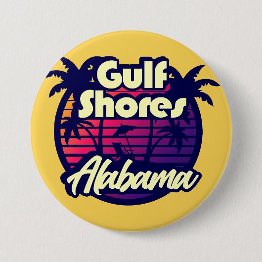 Golfküste Alabama Button (Vorderseite)