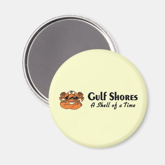 Golfküste Alabama Crab Magnet (Vorderseite/Rückseite)
