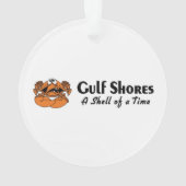 Golfküste Alabama Crab Ornament (Rückseite)