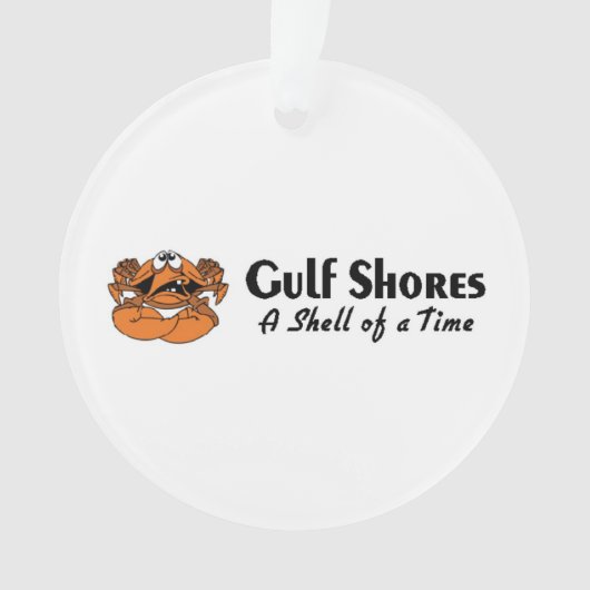 Golfküste Alabama Crab Ornament (Vorderseite)
