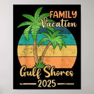 Golfküste Alabama Familienurlaub 2025 Sommer Poster