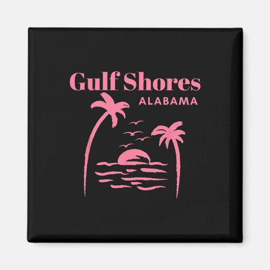 Golfküste Alabama Ferienhäuser Magnet (Vorne)