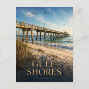 Golfküste Alabama Gulf State Park Pier REALMS Postkarte